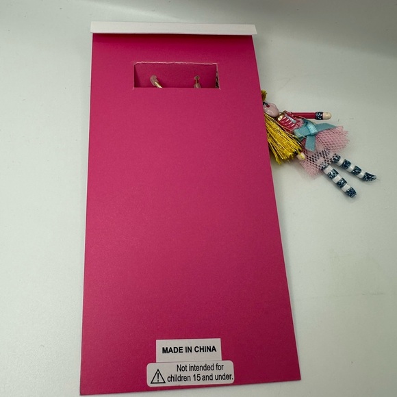 Betsey Johnson Nutcracker Heart Mismatch Pink Earrings NWT - Picture 7 of 7